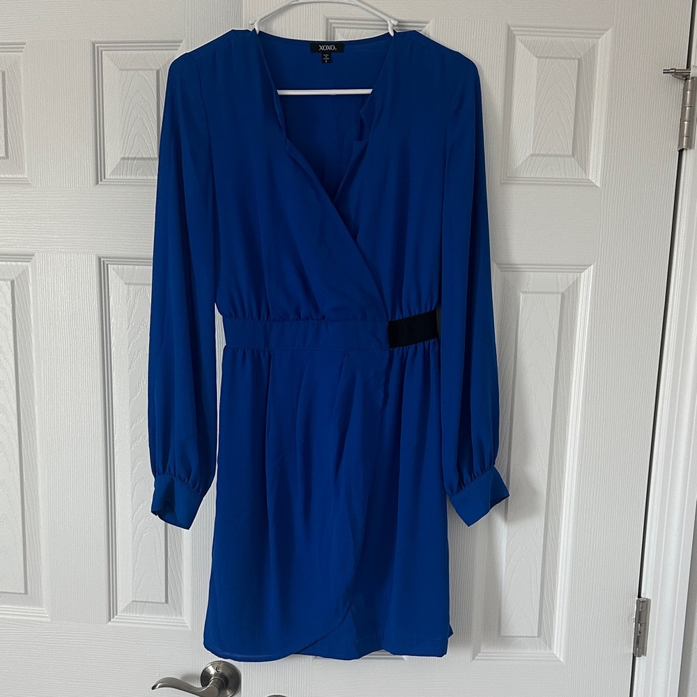 H&M Royal Blue Wrap Dress